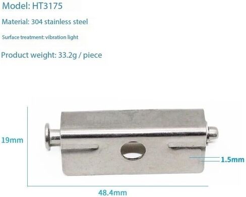 Hardware HT3178 Concealed Cabinet Door Hinge Industrial Equipment Detachable Connector CL103 1Pcs in Kuwait