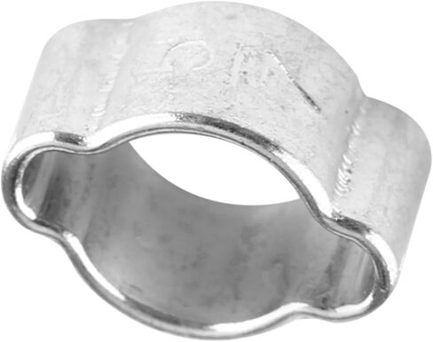 10pcs Zinc Plated Iron Galvanized Two Ear Hose Clamp for Fuel Petrol Pipe Tube 5 23mm Suitable Automobiles (5-7MM) in Kuwait