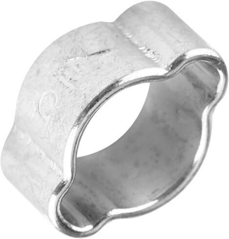 10pcs Zinc Plated Iron Galvanized Two Ear Hose Clamp for Fuel Petrol Pipe Tube 5 23mm Suitable Automobiles (5-7MM) in Kuwait