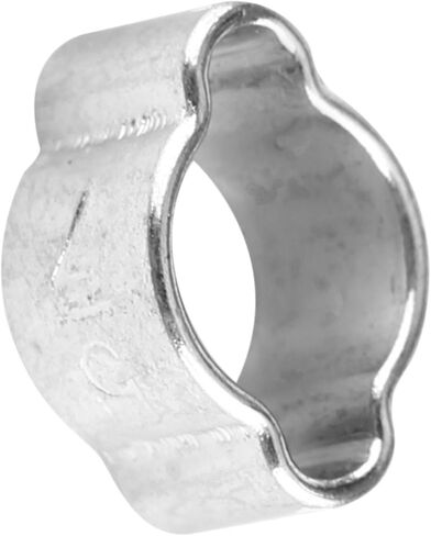 10pcs Zinc Plated Iron Galvanized Two Ear Hose Clamp for Fuel Petrol Pipe Tube 5 23mm Suitable Automobiles (5-7MM) in Kuwait