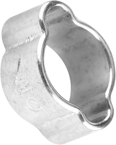 10pcs Zinc Plated Iron Galvanized Two Ear Hose Clamp for Fuel Petrol Pipe Tube 5 23mm Suitable Automobiles (5-7MM) in Kuwait
