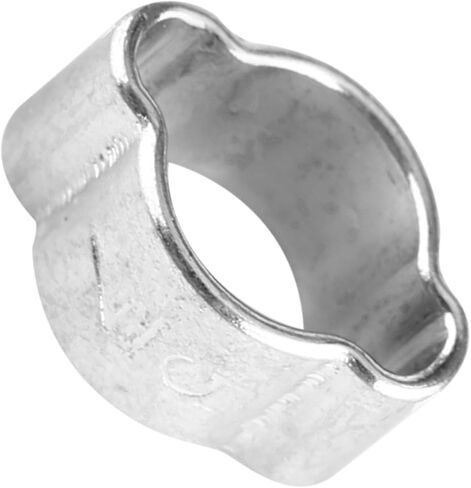 10pcs Zinc Plated Iron Galvanized Two Ear Hose Clamp for Fuel Petrol Pipe Tube 5 23mm Suitable Automobiles (5-7MM) in Kuwait