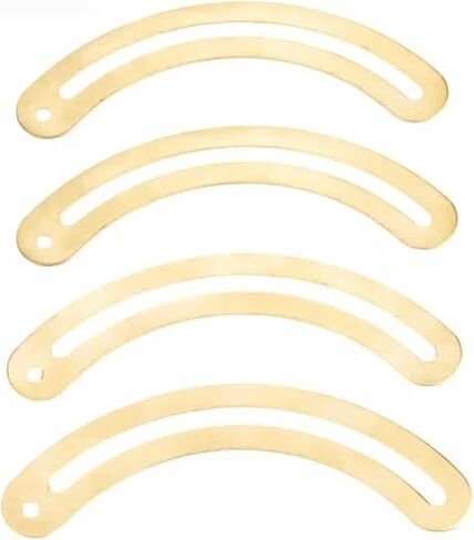 Curved Wooden Wine Box Cases Large Recurved Hinge Drawer Decorative Hinges 4Pcs in Kuwait