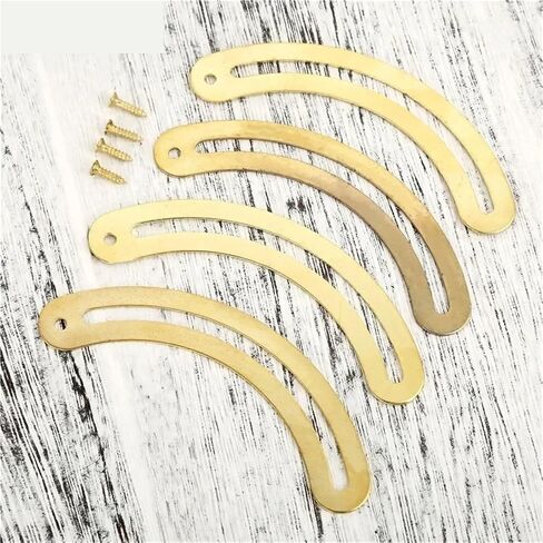 Curved Wooden Wine Box Cases Large Recurved Hinge Drawer Decorative Hinges 4Pcs in Kuwait