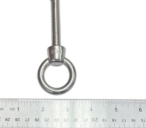 الولايات المتحدة الفولاذ المقاوم للصدأ 316 رفع مسمار بعروة M10 10 مللي متر x 50 مللي متر درجة البحرية من 1.5 in Kuwait