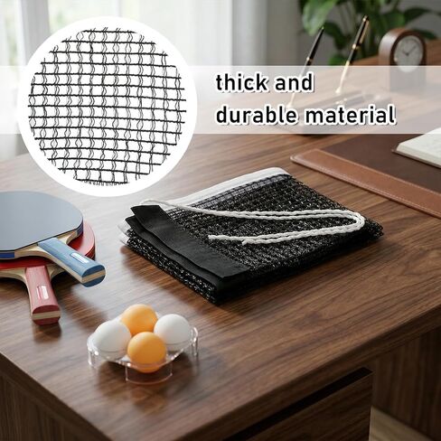 1PCS Table Tennis Net Replacement, Black PingPong Net Nylon Pingpong Net for Indoor Outdoor School Gym (70.8" x 5.9") in Saudi Arabia