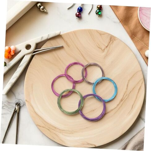Bendable Aluminum Wire for Floral Arrangements and Crafting, 6 Rolls 1mm Dia, Flexible Wire for DIY Flower Wrapping and Bonsai Training, 60 Meters Total in Saudi Arabia
