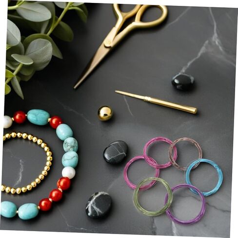 Bendable Aluminum Wire for Floral Arrangements and Crafting, 6 Rolls 1mm Dia, Flexible Wire for DIY Flower Wrapping and Bonsai Training, 60 Meters Total in Saudi Arabia