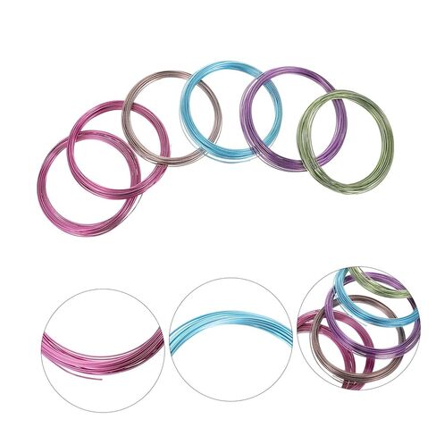 Bendable Aluminum Wire for Floral Arrangements and Crafting, 6 Rolls 1mm Dia, Flexible Wire for DIY Flower Wrapping and Bonsai Training, 60 Meters Total in Saudi Arabia