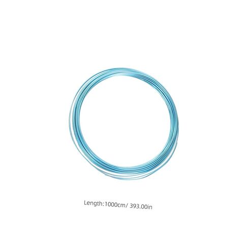 سلك صناعة ألومنيوم مرن من SEWACC بقطر 1 مم 6 لفات بإجمالي 60 مترًا، تصميم زهور قابل للانحناء وسلك النحت للبستنة والديكور وترتيب الزهور بنفسك ومشاريع النمذجة in Kuwait
