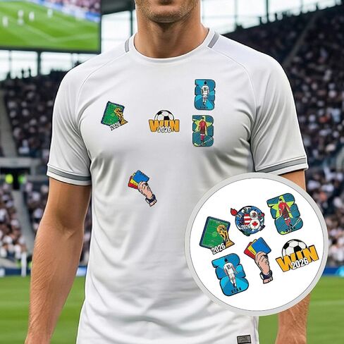 هدايا كأس العالم 7 قطع 2026 مجموعة شارات سبيكة، مجموعة دبابيس تذكارية لمشجعي كرة القدم، هدية للاعب النجوم، ملحقات كرة القدم للرجال والنساء والمراهقين، هدايا الحفلات الصغيرة in Kuwait