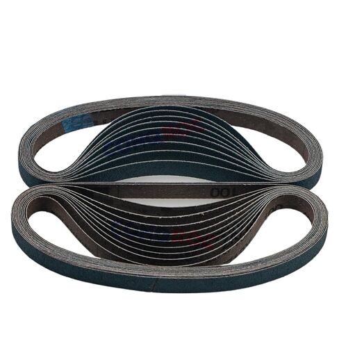 20 Pieces 13x457mm Sanding Belts Fused 1/2"x18" Abrasive Belts P36~240(P100-Medium) in Kuwait