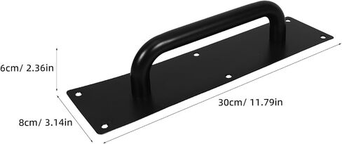 HANABASS Black Stainless Steel Door Pull Handle for Sliding Wooden and Composite Doors, Easy Installation with Smooth Operation, for Residential Exterior Use in Kuwait