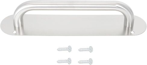Stainless Steel Sliding Door Handle with Polished Surface Heavy Duty Oval Shaped Pull Handle for Garage and Interior Doors Convenient to Use for Kitchen in Kuwait
