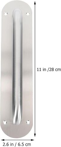 Stainless Steel Sliding Door Handle with Polished Surface Heavy Duty Oval Shaped Pull Handle for Garage and Interior Doors Convenient to Use for Kitchen in Kuwait