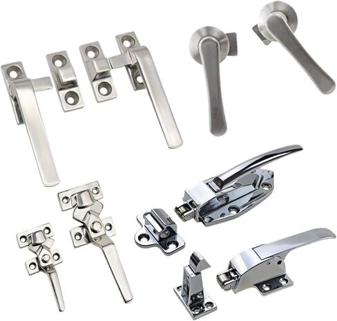 Industrial Heavy-Duty Freezer Warehouse Door Handles and Locks Thermostatic Boxes Ovens 1Pcs(SUS304-105x45mm) in Saudi Arabia