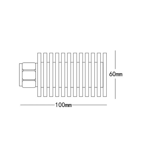 High Power UHF-J Microwave Coaxial Dummy Load 100W PL259 Male Connector for RF Termination in Kuwait