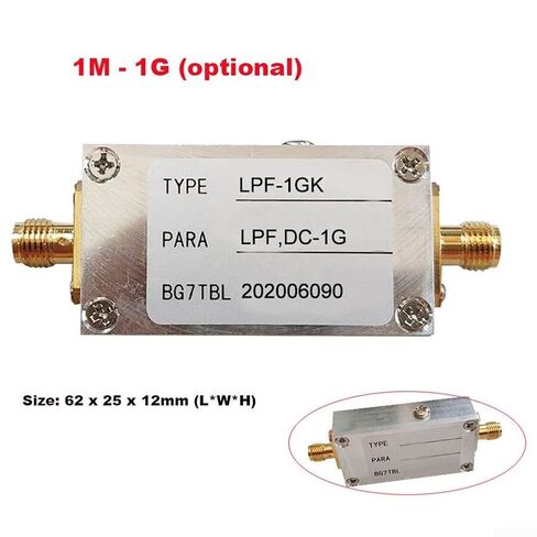 RF Low Pass Filter 1MHz-1GHz 50 Ohm LC Module for Ham Radio and RF Power with for sma Interface(LPF-500MK) in Kuwait