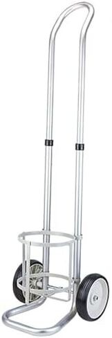 Adjustable 2-Wheel Oxygen Tank Holder Cart, Aluminum Alloy Rolling Dolly for Home & Laboratory, Height Adjustable Gas Cylinder Storage Rack (12.5cm / 4.7")") in Kuwait