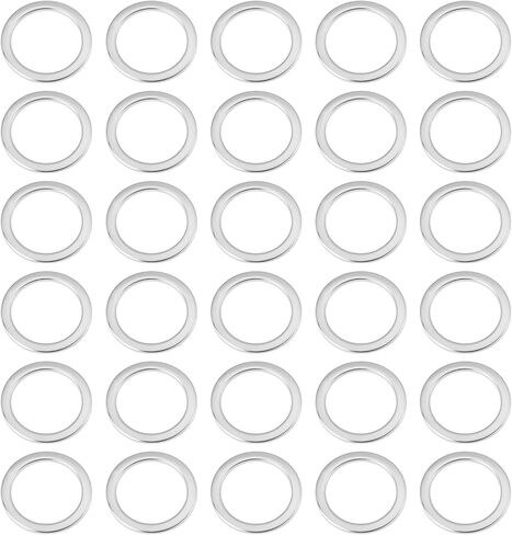 30Pcs Bike Spacer Stainless Steel Washer 21x15x1mm for Bicycle Pedal in Kuwait