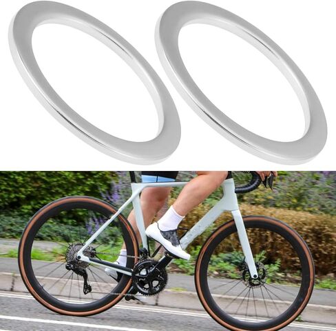 30Pcs Bike Spacer Stainless Steel Washer 21x15x1mm for Bicycle Pedal in Kuwait