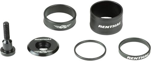 Renthal 1-1/8'' CNC Machined Aluminum Top Cap & Spacer Kit - Lightweight, Hard Anodized, Laser Marked for BMX & Mountain Bikes | bike-headsets-and-accessories in Kuwait