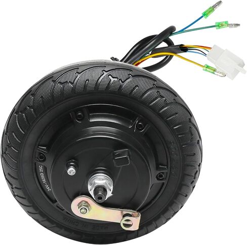 24V 350W Hub Motor 8 inch Wheel Motor Scooter Brushless Hub Motor with Wheel Tire Drum Brake Motor Wheel Replacement for E Bike Motorcycle Bicycle Wheelbarrow Cart MTB Road Bike in Kuwait