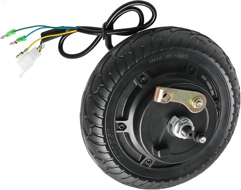 24V 350W Hub Motor 8 inch Wheel Motor Scooter Brushless Hub Motor with Wheel Tire Drum Brake Motor Wheel Replacement for E Bike Motorcycle Bicycle Wheelbarrow Cart MTB Road Bike in Kuwait