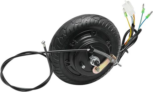 24V 350W Hub Motor 8 inch Wheel Motor Scooter Brushless Hub Motor with Wheel Tire Drum Brake Motor Wheel Replacement for E Bike Motorcycle Bicycle Wheelbarrow Cart MTB Road Bike in Kuwait