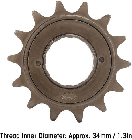 14T Steel Bike Freewheel – Single Speed Flywheel Sprocket with 34mm Threaded Design for Road & Fixie Bicycles in Kuwait