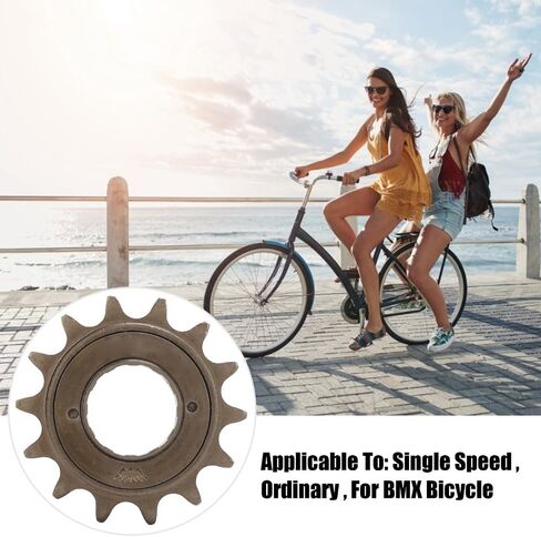 14T Steel Bike Freewheel – Single Speed Flywheel Sprocket with 34mm Threaded Design for Road & Fixie Bicycles in Kuwait