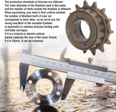 14T Steel Bike Freewheel – Single Speed Flywheel Sprocket with 34mm Threaded Design for Road & Fixie Bicycles in Kuwait