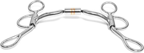 Western Argentine Shank Curb Bit, Low Port Mouthpiece with Copper Roller, Dual Action Curb Bit, Hand Polished Mirror Finish in Kuwait