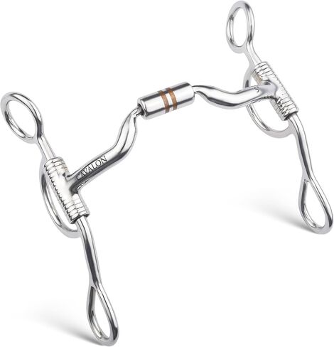 Western Argentine Shank Curb Bit, Low Port Mouthpiece with Copper Roller, Dual Action Curb Bit, Hand Polished Mirror Finish in Kuwait