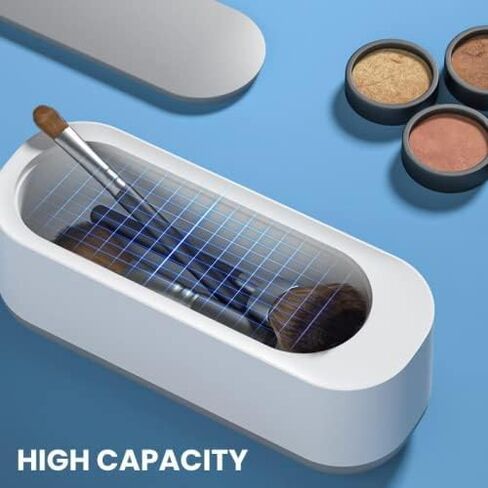 Ultrasonic Cleaner Jewelry Cleaner Machine, 45KHz Professional Sonic Cleaner for Ring, Earrings, Necklace, Silver, Eyeglass, Watches, Ultrasonic Cleaner Solution for Gifts in Kuwait