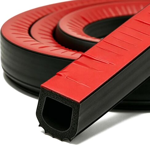 D شكل SEAL SEAL SEAL EPDM ، طقس مطاط لذاته لتجريد القوارب ، السيارات ، RV ، البحرية ، أبواب/نافذة الجراج وأكثر ، W: 1 "؛ H: 1.1" ؛ L: 20feet in Kuwait