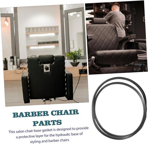 Didiseaon 2pcs Hairdressing Chair Protector Ring Durable Plastic Salon Chair Base Gasket with Antislip Design Stability and Floor Protection in Kuwait
