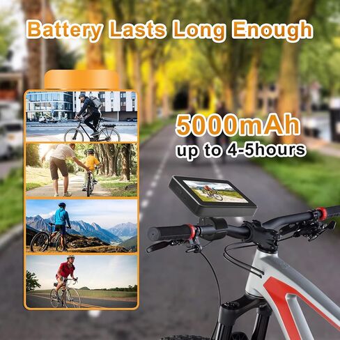 Ebike Rear View Camera with Night Vision & 110° Wide Angle | Universal Bicycle Camera for E-Bikes, MTB, Road Bikes, Plug and Play, Fits Handlebar Diameter 18-42 mm in Saudi Arabia
