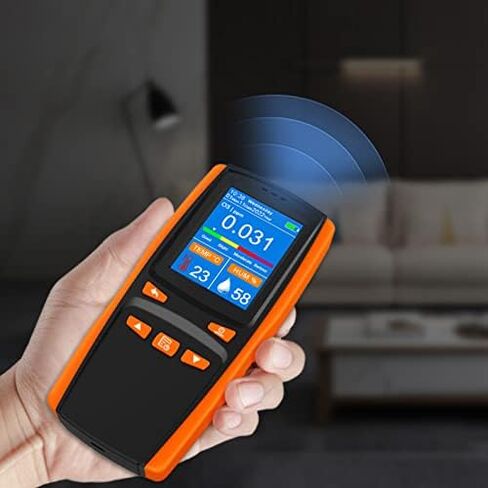 Aramox Ozone Meter Detector ABS Multifunctional Intelligent Ozone Meter with 2.8in LCD Screen USB Charging Port for Home Office Indoor Outdoor Use in Kuwait