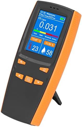 Aramox Ozone Meter Detector ABS Multifunctional Intelligent Ozone Meter with 2.8in LCD Screen USB Charging Port for Home Office Indoor Outdoor Use in Kuwait