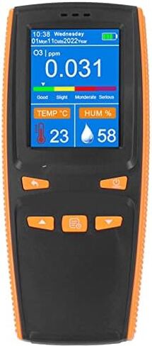 Aramox Ozone Meter Detector ABS Multifunctional Intelligent Ozone Meter with 2.8in LCD Screen USB Charging Port for Home Office Indoor Outdoor Use in Kuwait