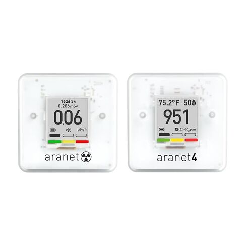 حزمة كاشف جودة الهواء والإشعاع الداخلي: Aranet4 CO2 + مستشعر الإشعاع in Kuwait