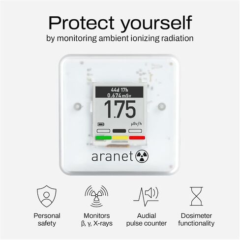 حزمة كاشف جودة الهواء والإشعاع الداخلي: Aranet4 CO2 + مستشعر الإشعاع in Kuwait