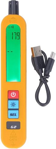 جهاز قياس جودة الهواء المحمول من Qinlorgo، جهاز اختبار TVOC HCHO محمول قابل لإعادة الشحن مع شاشة عرض كبيرة، أوضاع إنذار متعددة، اكتشاف سريع، بطارية 400 مللي أمبير في الساعة in Kuwait