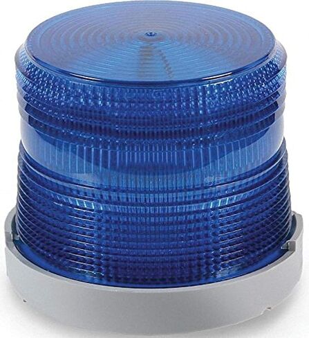 Edwards Signaling 48XBRMB120A Xtra-Brite LED منارة متعددة الأوضاع، قاعدة مزيج من البولي كربونات/ABS، 120 فولت تيار متردد، أزرق in Kuwait