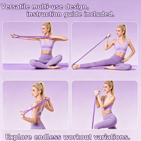 Exercise Band - Figure 8 Resistance Bands with Handles, Elastic Exercise Bands for Women in Kuwait