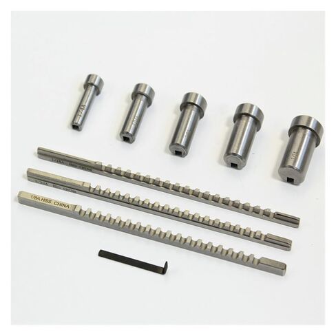 9PCS Push-Type Keyway Broach Set, Inch Sized High Speed Steel Broaches Teeth Cutting Tools for CNC Machine Precision Engineering in Saudi Arabia