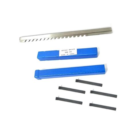 3/4E 3/32A 3/16C 3/8D بوصة حجم الدفع من نوع Keyway Broach لآلة التطرق باستخدام الحاسب الآلي لأعمال المعادن عالية السرعة من الصلب HSS أداة القطع الهندسة الدقيقة (7-16D) in Kuwait