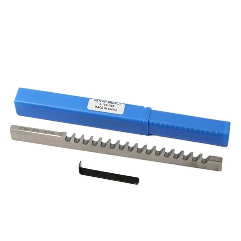 HSS Push-Type Keyway Broaches, Metric and Inch Sized High-Speed Steel Keyway Broaches for CNC Router Metalworking Precision Engineering(3/16"B) in Saudi Arabia