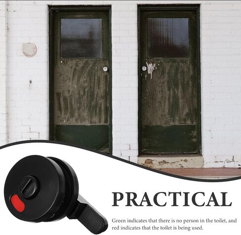 Alipis 4pcs Toilet Door Indicator Locks Privacy Lock for Public Bathroom Partition with Scratchproof Polished Plastic Surface Suitable for Gym and Airport Use in Kuwait